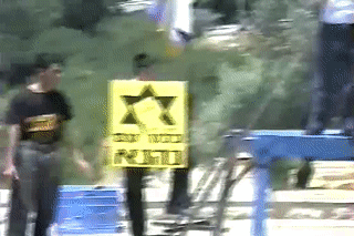  מאוד  הרב בנימין כהנא היד נואם בעצרת עם במשביר במרכז העיר, ירושלים(1) 00:21:27